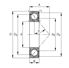 ǽ|S 7202-B-2RS-TVP, (j) DIN 628-1 ˜ʵҪߴ|  = 40㣬ɂ(c)ܷ