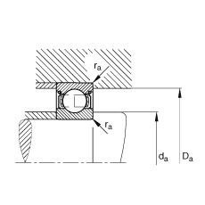 S 6314-2Z, (j) DIN 625-1 ˜ʵҪߴ, ɂ(c)g϶ܷ